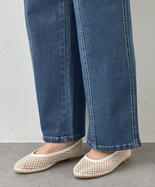 Jena espace merveilleux（ジェナ　エスパスメルヴェイユ）の「ステッチストレートデニムパンツ（デニムパンツ・レディース・グレー/ブルー・FREE）」の17枚目の写真