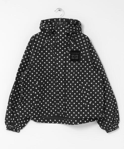 GANNI(ガニー)の「GANNI FLYWEIGHT NYLON JACKET(ナイロンジャケット・レディース・ブラック・S/M)」の9枚目の写真