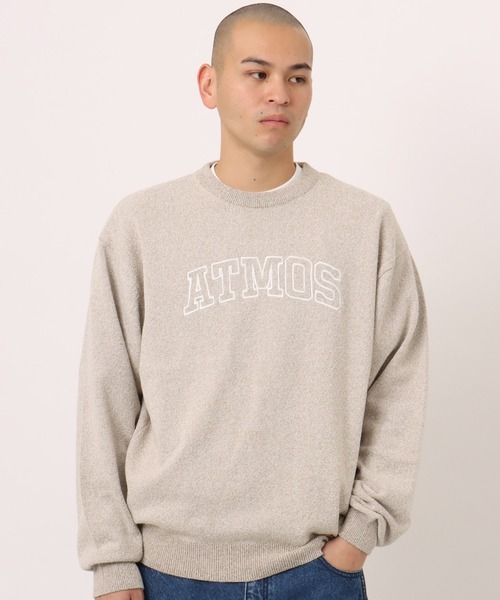 atmos(アトモス)の「atmos Loop Plating Sweater / アトモス ループ プレーティング セーター(ニット/セーター・メンズ・ブラック/ベージュ・L/XL)」の2枚目の写真