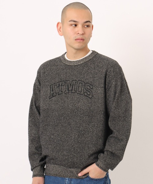 atmos(アトモス)の「atmos Loop Plating Sweater / アトモス ループ プレーティング セーター(ニット/セーター・メンズ・ブラック/ベージュ・L/XL)」の1枚目の写真