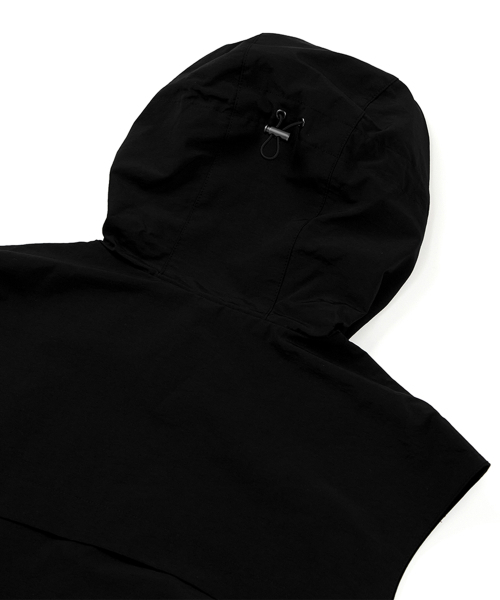 DRAW FIT（ドローフィット）の「カーブドナイロンフードベスト[ブラック]（ベスト・メンズ・その他・LARGE/MEDIUM/X-LARGE）」の6枚目の写真