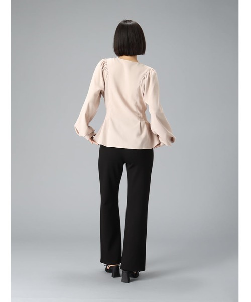 fifth(フィフス)の「ボンディングセミフレアパンツ(その他パンツ・レディース・ブラック/ベージュ系その他・M)」の6枚目の写真
