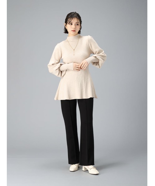 fifth(フィフス)の「ボンディングセミフレアパンツ(その他パンツ・レディース・ブラック/ベージュ系その他・M)」の7枚目の写真