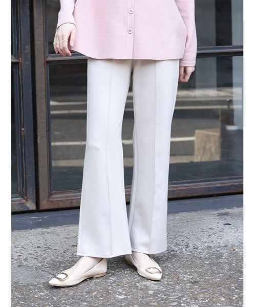 fifth(フィフス)の「ボンディングセミフレアパンツ(その他パンツ・レディース・ブラック/ベージュ系その他・M)」の9枚目の写真