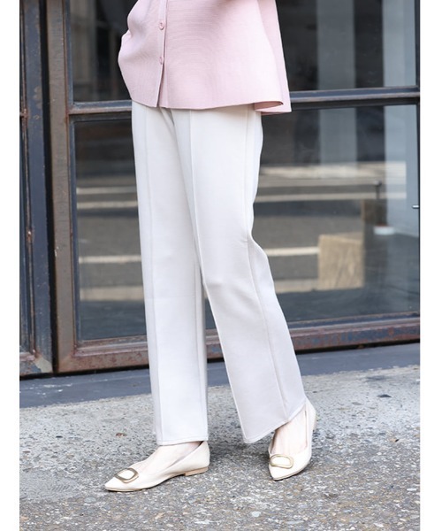 fifth(フィフス)の「ボンディングセミフレアパンツ(その他パンツ・レディース・ブラック/ベージュ系その他・M)」の10枚目の写真