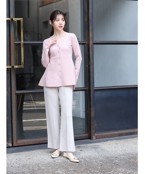 fifth(フィフス)の「ボンディングセミフレアパンツ(その他パンツ・レディース・ブラック/ベージュ系その他・M)」の13枚目の写真