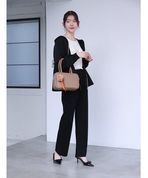 fifth(フィフス)の「ボンディングセミフレアパンツ(その他パンツ・レディース・ブラック/ベージュ系その他・M)」の22枚目の写真