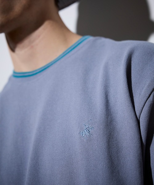 UNION STATION（ユニオンステーション）の「【BEVERLY HILLS POLO CLUB】別注 コットンロゴ刺繍T（Tシャツ/カットソー・メンズ・ブラック/オリーブ/サックスブルー/オフホワイト・L/M）」の8枚目の写真