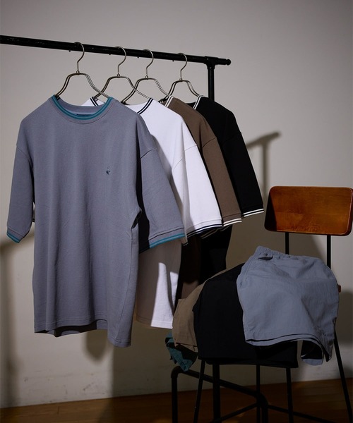 UNION STATION（ユニオンステーション）の「【BEVERLY HILLS POLO CLUB】別注 コットンロゴ刺繍T（Tシャツ/カットソー・メンズ・ブラック/オリーブ/サックスブルー/オフホワイト・L/M）」の10枚目の写真