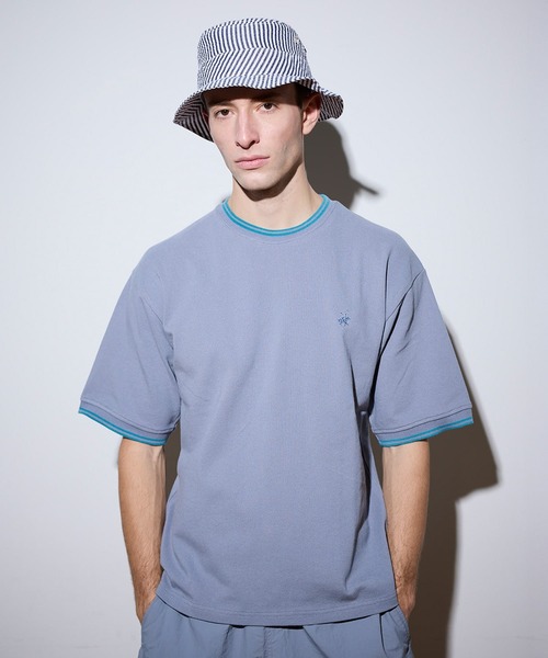 UNION STATION（ユニオンステーション）の「【BEVERLY HILLS POLO CLUB】別注 コットンロゴ刺繍T（Tシャツ/カットソー・メンズ・ブラック/オリーブ/サックスブルー/オフホワイト・L/M）」の11枚目の写真