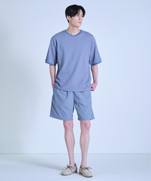 UNION STATION（ユニオンステーション）の「【BEVERLY HILLS POLO CLUB】別注 コットンロゴ刺繍T（Tシャツ/カットソー・メンズ・ブラック/オリーブ/サックスブルー/オフホワイト・L/M）」の16枚目の写真