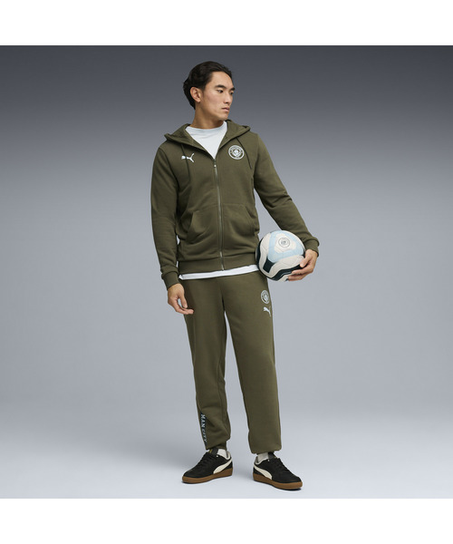 PUMA（プーマ）の「PUMA プーマ メンズ マンチェスターシティ FC フットボールカルチャー フー（パーカー・メンズ・ブラック・SMALL/X-LARGE/X-SMALL/MEDIUM/LARGE）」の3枚目の写真