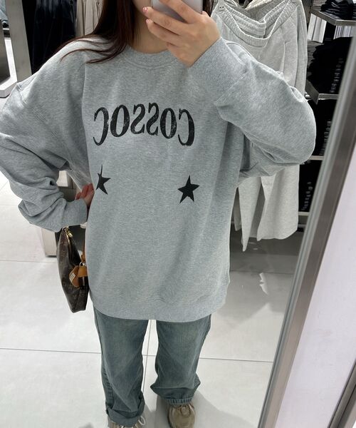 COSO（コソ）の「CCスタースターグラフィックスウェット (4 COLORS)（スウェット・レディース・ライトグレー/ブラック/ネイビー/グレー・1/2）」の13枚目の写真