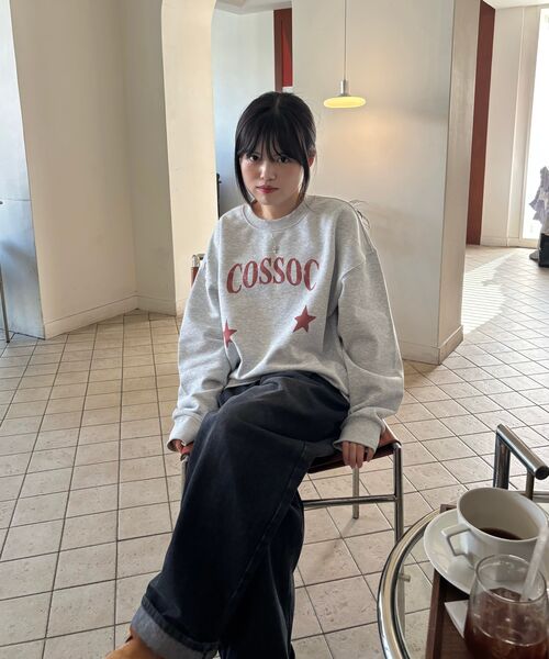 COSO（コソ）の「CCスタースターグラフィックスウェット (4 COLORS)（スウェット・レディース・ライトグレー/ブラック/ネイビー/グレー・1/2）」の14枚目の写真