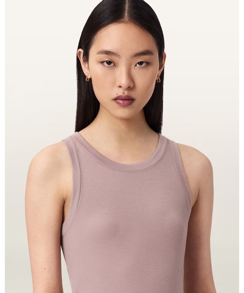 ALLSAINTS(オールセインツ)の「RINA CREW NECK SLEEVELESS TANK TOP | RINA クルーネック ノースリーブ タンクトップ(タンクトップ・レディース・ライラック系・M/S/XS)」の3枚目の写真