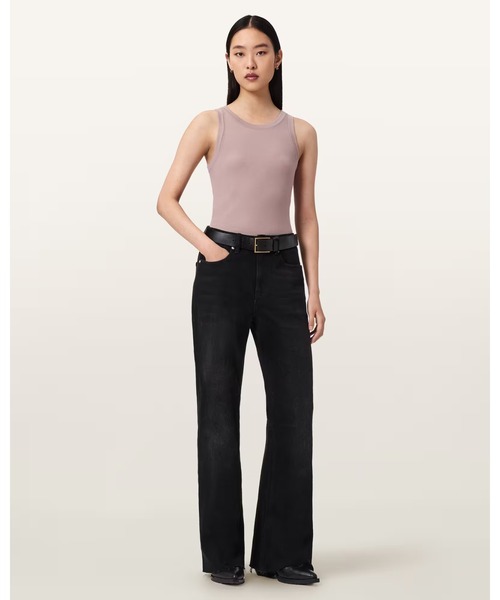 ALLSAINTS(オールセインツ)の「RINA CREW NECK SLEEVELESS TANK TOP | RINA クルーネック ノースリーブ タンクトップ(タンクトップ・レディース・ライラック系・M/S/XS)」の4枚目の写真