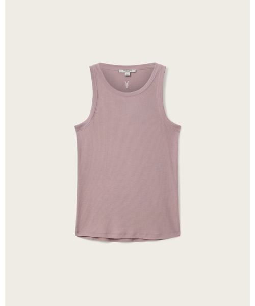ALLSAINTS(オールセインツ)の「RINA CREW NECK SLEEVELESS TANK TOP | RINA クルーネック ノースリーブ タンクトップ(タンクトップ・レディース・ライラック系・M/S/XS)」の8枚目の写真