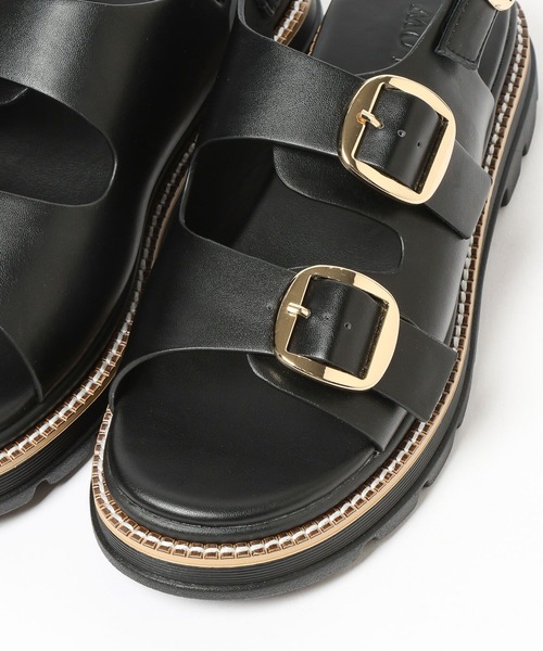 BAYFLOW（ベイフロー）の「ダブルバックルサンダル（サンダル・レディース・ベージュ/ブラック・MEDIUM/SMALL/LARGE）」の14枚目の写真