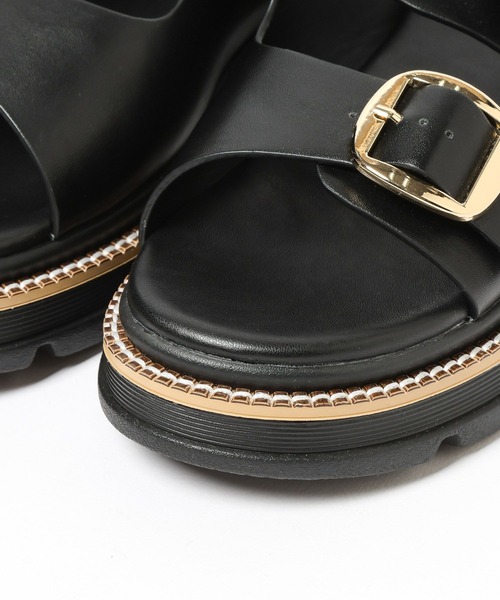 BAYFLOW（ベイフロー）の「ダブルバックルサンダル（サンダル・レディース・ベージュ/ブラック・MEDIUM/SMALL/LARGE）」の16枚目の写真