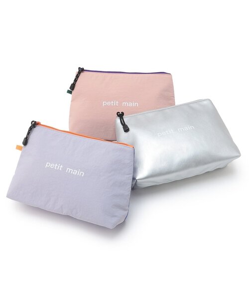 petit main（プティマイン）の「シャカシャカポーチ/LG（ポーチ・キッズ・ブルー/ピンク/シルバー・F）」の4枚目の写真