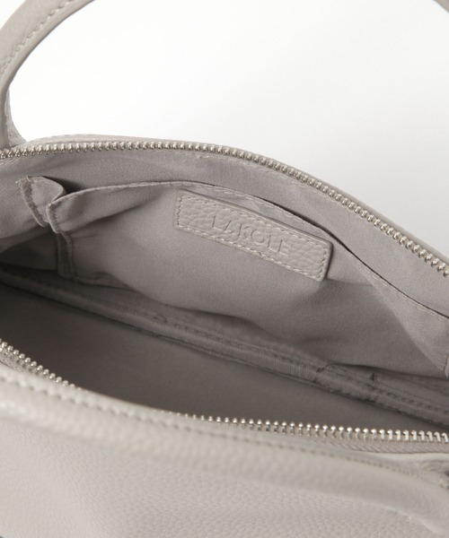 LAKOLE（ラコレ）の「2WAYミニボストンバッグ / 645215（ハンドバッグ・レディース・ライトグレー/キャメル/ブラック・FREE）」の6枚目の写真