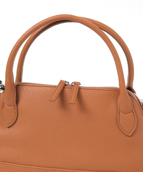 LAKOLE（ラコレ）の「2WAYミニボストンバッグ / 645215（ハンドバッグ・レディース・ライトグレー/キャメル/ブラック・FREE）」の7枚目の写真