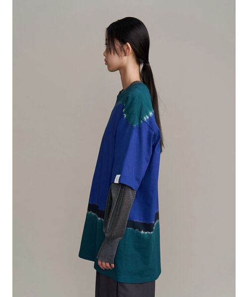 UN3D.（アンスリード）の「【COTTON RESEARCH CLUB】 ARIMATSU SHIBORI T（Tシャツ/カットソー・レディース・ターコイズブルー/ブルー・44/42/38）」の4枚目の写真