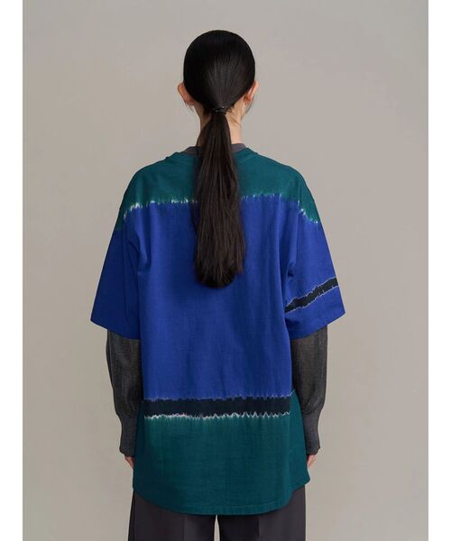 UN3D.（アンスリード）の「【COTTON RESEARCH CLUB】 ARIMATSU SHIBORI T（Tシャツ/カットソー・レディース・ターコイズブルー/ブルー・44/42/38）」の5枚目の写真