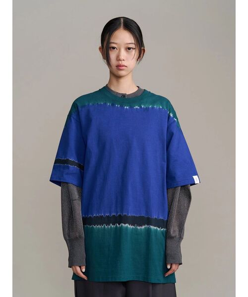 UN3D.（アンスリード）の「【COTTON RESEARCH CLUB】 ARIMATSU SHIBORI T（Tシャツ/カットソー・レディース・ターコイズブルー/ブルー・44/42/38）」の6枚目の写真