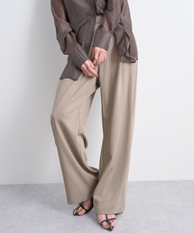 Futier land | ストライプツータックスラックス(デニムパンツ)