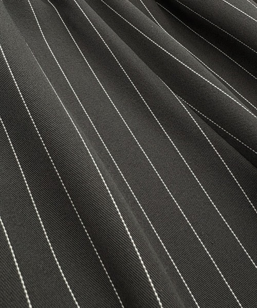 Futier land（フューティアランド）の「ストライプツータックスラックス（デニムパンツ・レディース・グレイッシュベージュ/チャコールグレー・MEDIUM）」の12枚目の写真