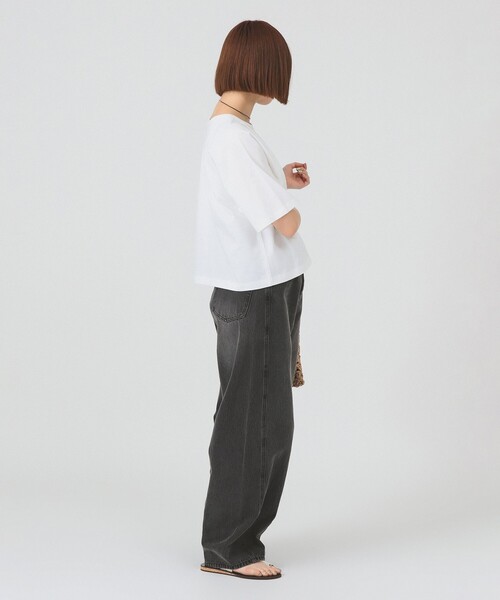 Ray BEAMS(レイビームス)の「【8/13 再値下げ】ワイドスリーブ ボックス Tシャツ(Tシャツ/カットソー・レディース・ブラック/ブルー/ホワイト・ONE SIZE)」の6枚目の写真