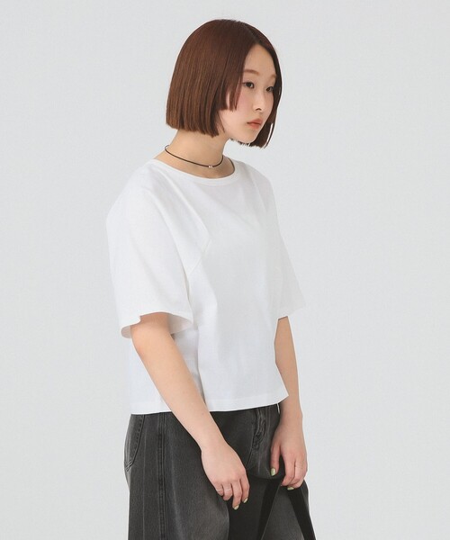 Ray BEAMS(レイビームス)の「【8/13 再値下げ】ワイドスリーブ ボックス Tシャツ(Tシャツ/カットソー・レディース・ブラック/ブルー/ホワイト・ONE SIZE)」の8枚目の写真