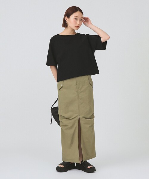 Ray BEAMS(レイビームス)の「【8/13 再値下げ】ワイドスリーブ ボックス Tシャツ(Tシャツ/カットソー・レディース・ブラック/ブルー/ホワイト・ONE SIZE)」の9枚目の写真
