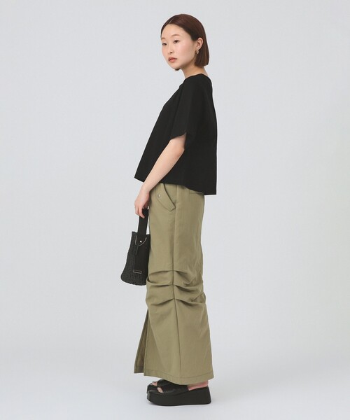 Ray BEAMS(レイビームス)の「【8/13 再値下げ】ワイドスリーブ ボックス Tシャツ(Tシャツ/カットソー・レディース・ブラック/ブルー/ホワイト・ONE SIZE)」の10枚目の写真