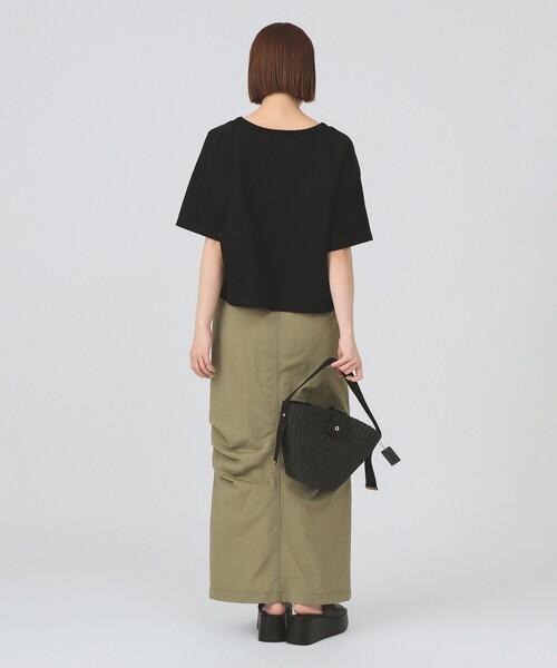 Ray BEAMS(レイビームス)の「【8/13 再値下げ】ワイドスリーブ ボックス Tシャツ(Tシャツ/カットソー・レディース・ブラック/ブルー/ホワイト・ONE SIZE)」の11枚目の写真
