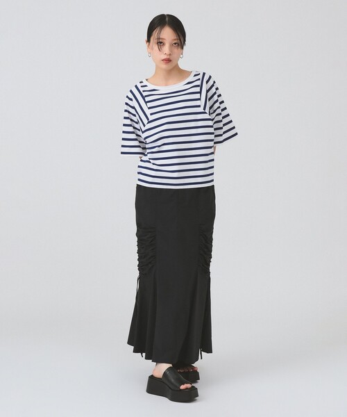 Ray BEAMS(レイビームス)の「【8/13 再値下げ】ワイドスリーブ ボックス Tシャツ(Tシャツ/カットソー・レディース・ブラック/ブルー/ホワイト・ONE SIZE)」の13枚目の写真