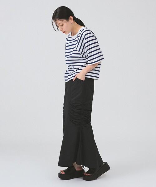 Ray BEAMS(レイビームス)の「【8/13 再値下げ】ワイドスリーブ ボックス Tシャツ(Tシャツ/カットソー・レディース・ブラック/ブルー/ホワイト・ONE SIZE)」の14枚目の写真