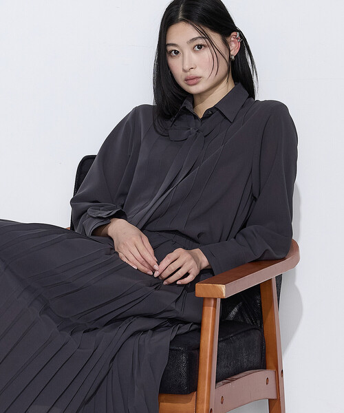 COMME CA(コムサ)の「フィネスボイル シャツブラウス(シャツ/ブラウス・レディース・チャコール/サックスブルー/ホワイト・11号/9号)」の15枚目の写真