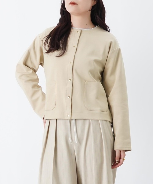 LUCA/LADY LUCK LUCA(ルカ/レディラックルカ)の「LC/LLL ダブルフェイススナップカーディガン(カーディガン/ボレロ・レディース・ベージュ/ブラック/グレー・FREE)」の21枚目の写真