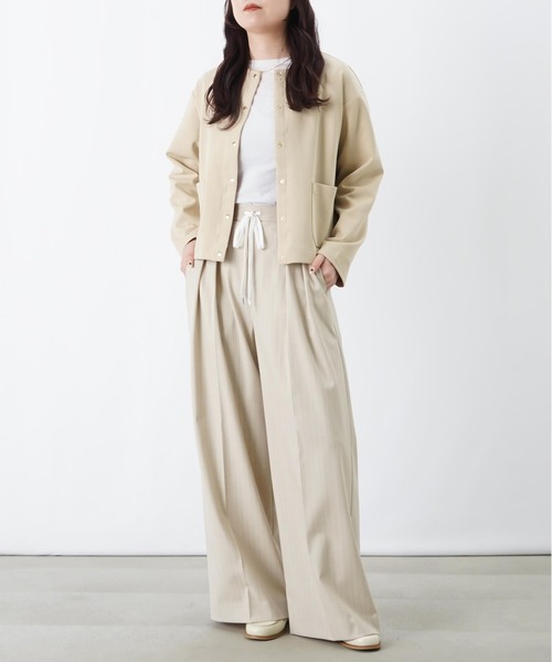 LUCA/LADY LUCK LUCA(ルカ/レディラックルカ)の「LC/LLL ダブルフェイススナップカーディガン(カーディガン/ボレロ・レディース・ベージュ/ブラック/グレー・FREE)」の22枚目の写真