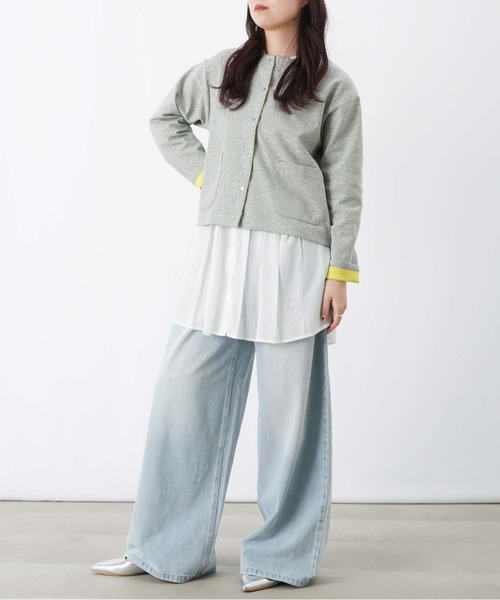 LUCA/LADY LUCK LUCA(ルカ/レディラックルカ)の「LC/LLL ダブルフェイススナップカーディガン(カーディガン/ボレロ・レディース・ベージュ/ブラック/グレー・FREE)」の12枚目の写真