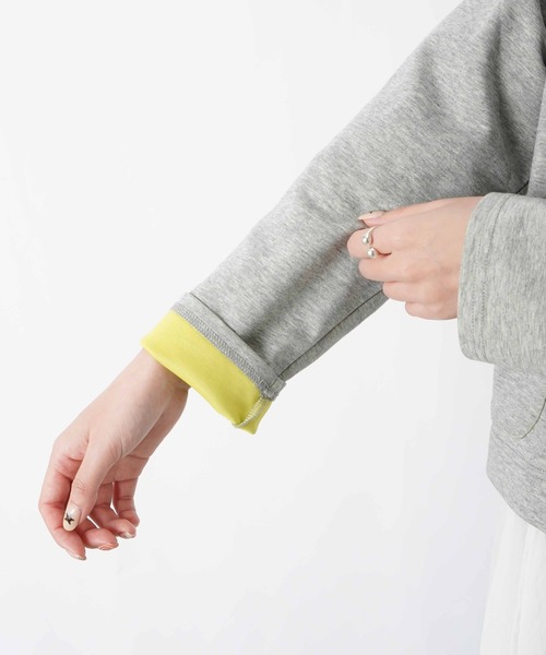 LUCA/LADY LUCK LUCA(ルカ/レディラックルカ)の「LC/LLL ダブルフェイススナップカーディガン(カーディガン/ボレロ・レディース・ベージュ/ブラック/グレー・FREE)」の16枚目の写真