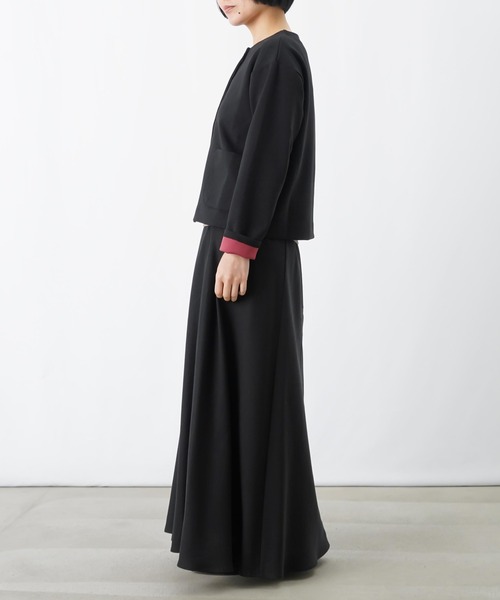 LUCA/LADY LUCK LUCA(ルカ/レディラックルカ)の「LC/LLL ダブルフェイススナップカーディガン(カーディガン/ボレロ・レディース・ベージュ/ブラック/グレー・FREE)」の5枚目の写真