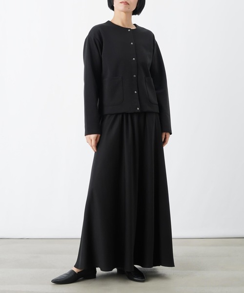 LUCA/LADY LUCK LUCA(ルカ/レディラックルカ)の「LC/LLL ダブルフェイススナップカーディガン(カーディガン/ボレロ・レディース・ベージュ/ブラック/グレー・FREE)」の8枚目の写真