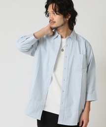 通気性、吸水性の良い 7分袖 インド綿100% コットン半端袖シャツ Birdie Bird