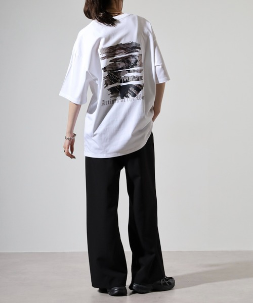 FUNALIVE(ファンアライブ)の「ABETTOR ヘビーウエイトストリートデザインプリントSS/T-2 半袖(Tシャツ/カットソー・メンズ・ブラック系その他3/ホワイト系その他2/ブラック系その他/ホワイト系その他3/ホワイト系その他/ブラック系その他2・L/M)」の15枚目の写真