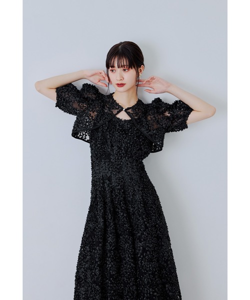 niana(ニアナ)の「ブルームノアールドレス 2点セット ボレロ キャミワンピース 結婚式 成人式 二次会 同窓会 入学式 卒業式 パーティードレス オケージョンドレス お呼ばれ(ドレス・レディース・グレー/イエロー/ブラック・L/M/S)」の21枚目の写真
