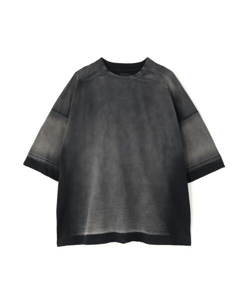 DANKE SCHON(ダンケシェーン)の「DankeSchon/ダンケシェーン/PIGMENT SPRAY S/S TEE SCHATTEN(Tシャツ/カットソー・メンズ・ブラック・L/M)」の10枚目の写真