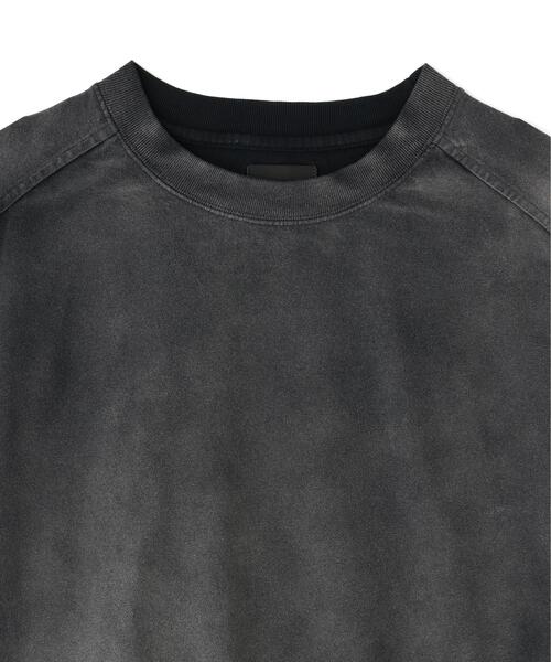 DANKE SCHON(ダンケシェーン)の「DankeSchon/ダンケシェーン/PIGMENT SPRAY S/S TEE SCHATTEN(Tシャツ/カットソー・メンズ・ブラック・L/M)」の8枚目の写真